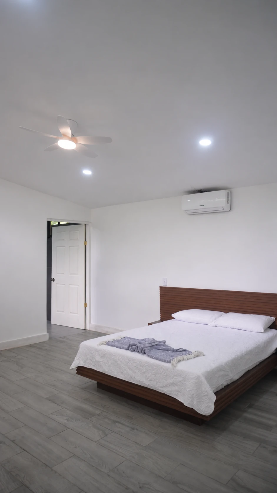 Full view of the main bedroom at Villa Isora